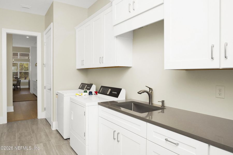 Furnished interior view inside a new home in Nocatee, Ponte Vedra (Image 26). Furnished interior view inside a new home in Nocatee, Ponte Vedra (Image 26).