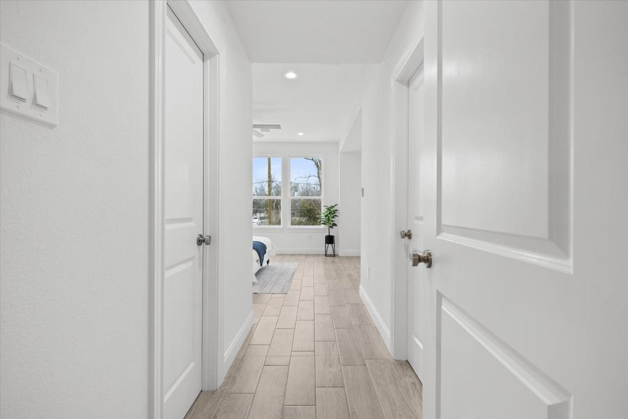 Master bedroom entry