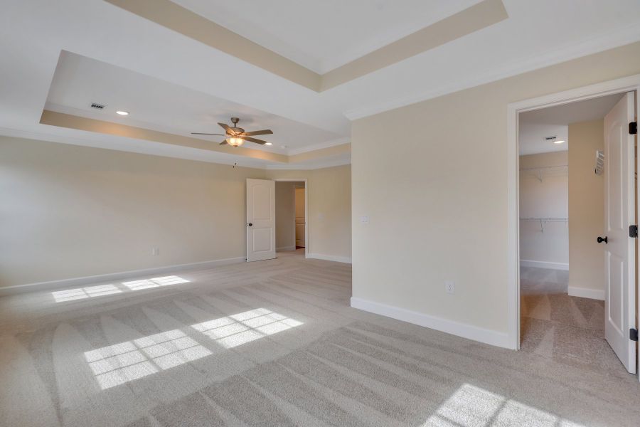 Owners bedroom with optional tray ceiling Owners bedroom with optional tray ceiling