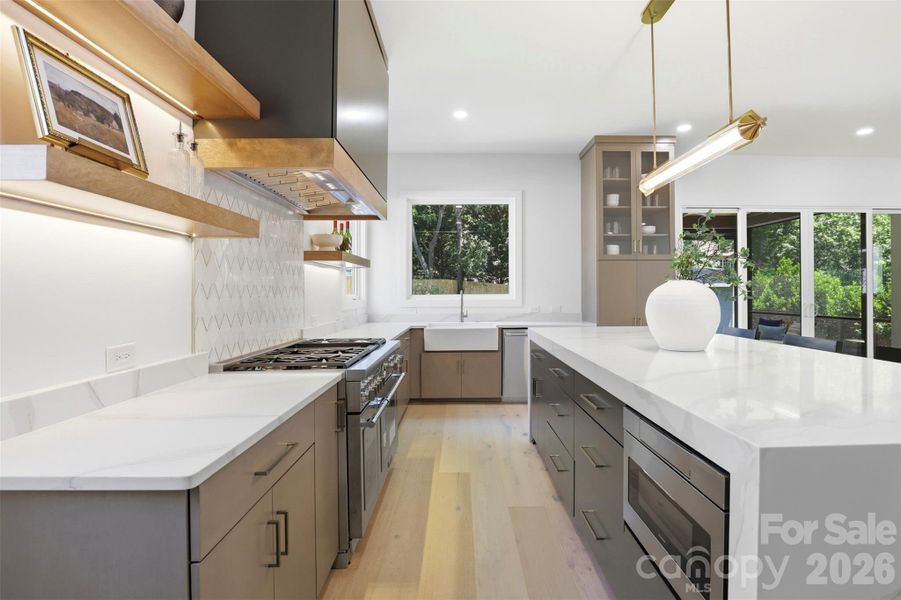 Furnished interior view inside a new home in , Charlotte (Image 39).