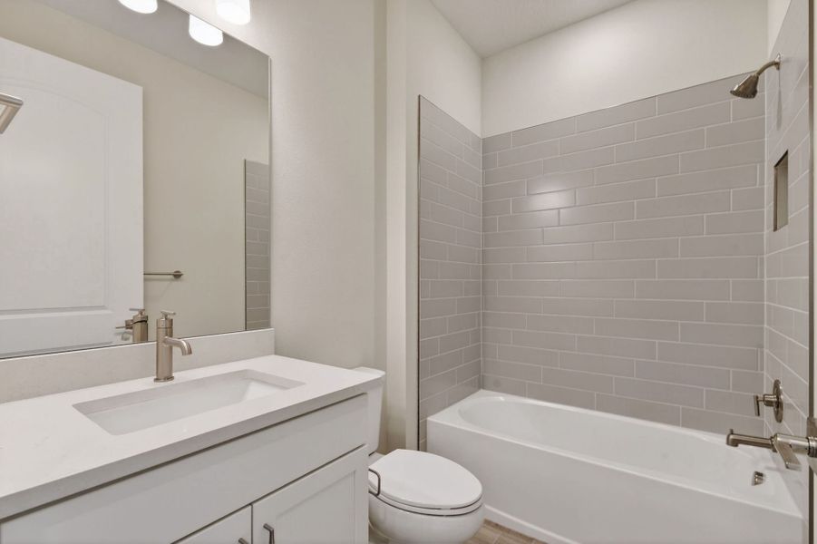Furnished interior view inside a new home in Del Webb Tradition, Port St. Lucie (Image 10).