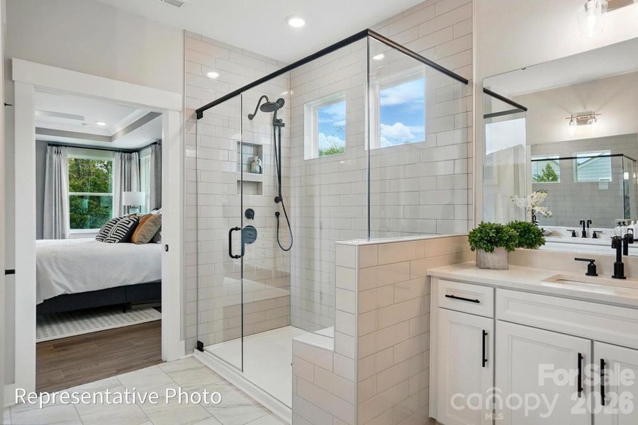 Furnished interior view inside a new home in Heritage - 55+ Community, Indian Trail (Image 18).