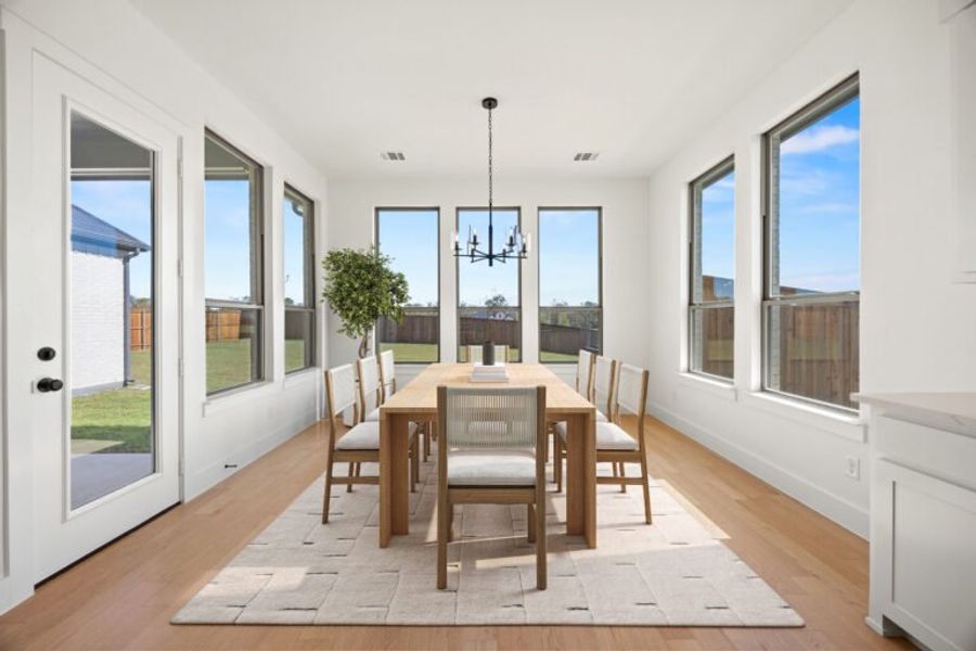 Furnished interior view inside a new home in Chatham Reserve, Providence Village (Image 19).
