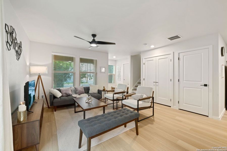 Furnished interior view inside a new home in , San Antonio (Image 7). Furnished interior view inside a new home in , San Antonio (Image 7).