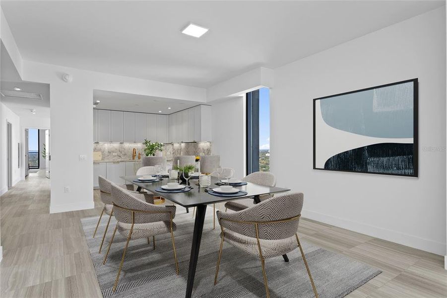 Furnished interior view inside a new home in , Tampa (Image 20).