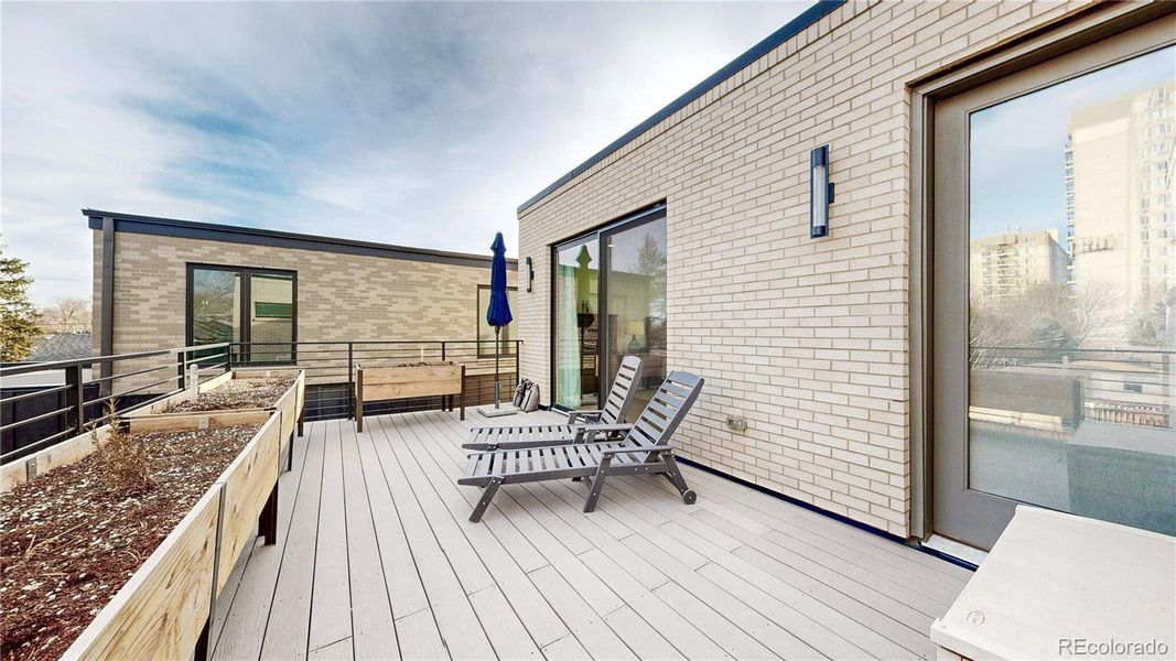 Exterior details and patio area of a home in , Denver (Image 27). Exterior details and patio area of a home in , Denver (Image 27).
