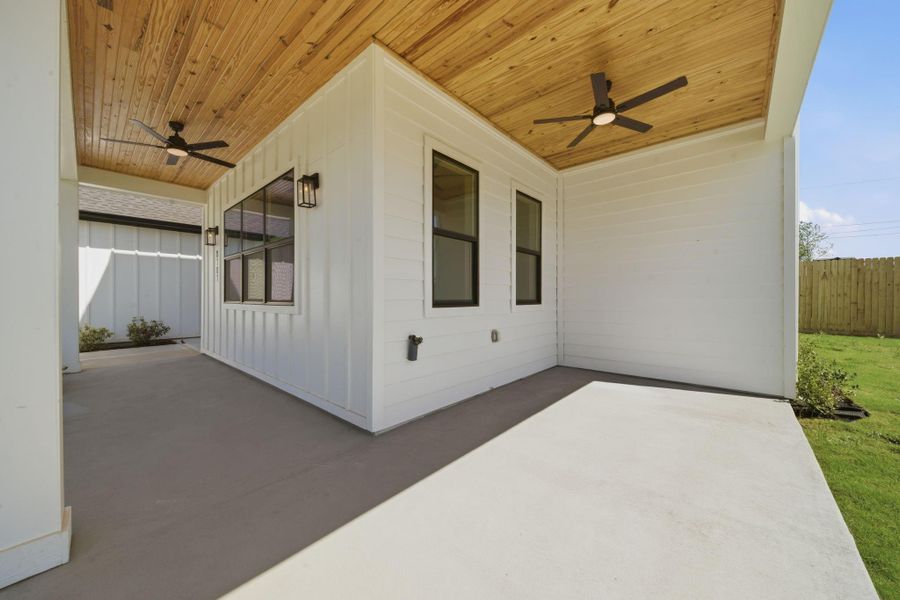 Exterior details and patio area of a home in , Tomball (Image 23).