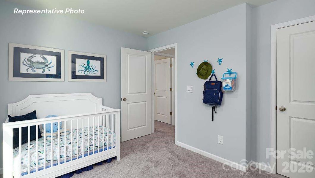 Furnished interior view inside a new home in Secrest Commons, Monroe (Image 12).