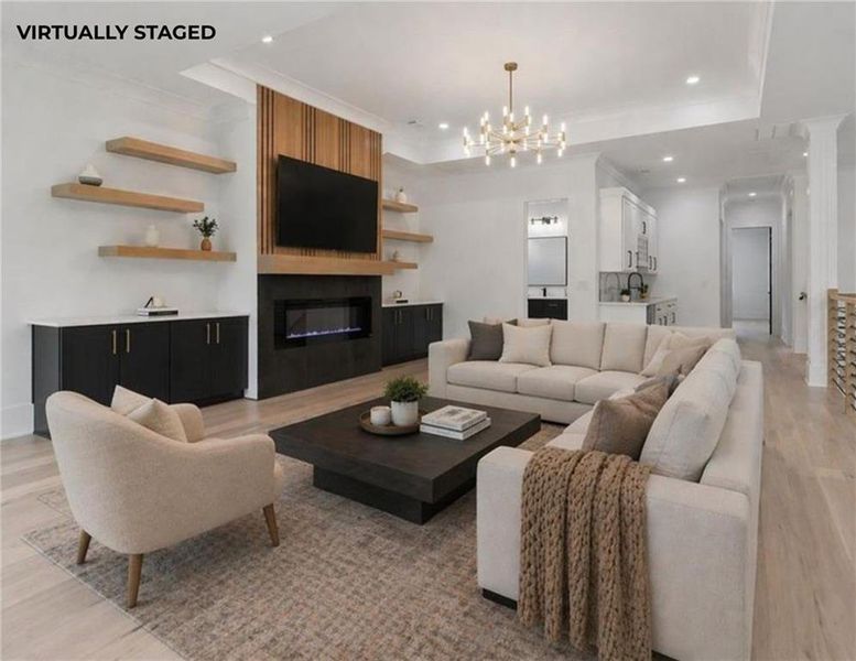 Furnished interior view inside a new home in , Dacula (Image 19).