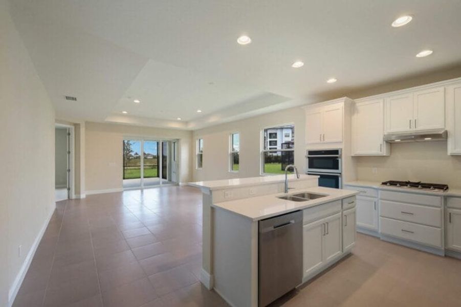 Furnished interior view inside a new home in Reflection Villas at Watercolor Place, Bradenton (Image 5).