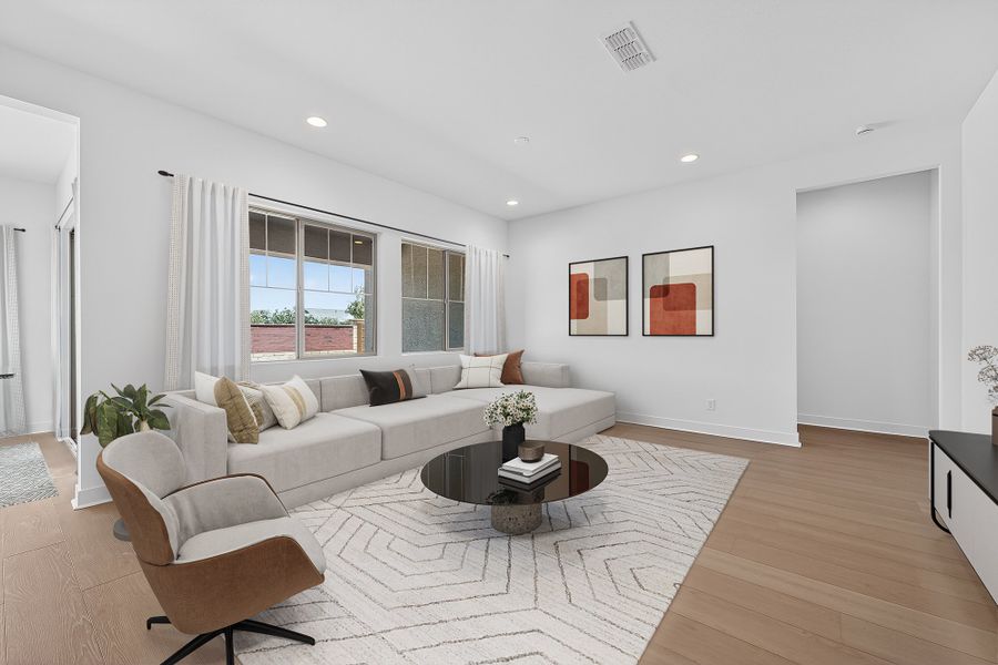 Furnished interior view inside a new home in Ellsworth Ranch, Queen Creek (Image 5).