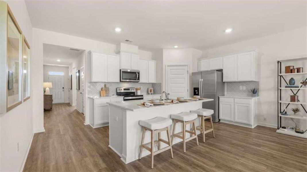 Furnished interior view inside a new home in The Preserve at Agricultural Village, Perry (Image 12).