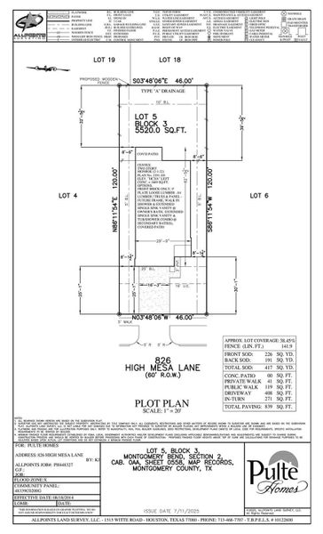 Plot Plan Plot Plan