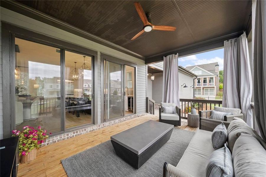 Exterior details and patio area of a home in Crossroads, Milton (Image 23).
