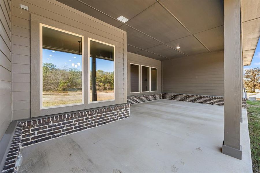 Exterior details and patio area of a home in Oak Grove Addition, Springtown (Image 26). Exterior details and patio area of a home in Oak Grove Addition, Springtown (Image 26).