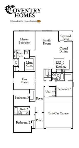 2D floor plan layout of this home in Sundance Cove, Crosby, TX (Image 2). 2D floor plan layout of this home in Sundance Cove, Crosby, TX (Image 2).