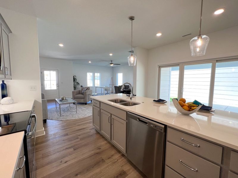 Representative furnished interior of a home built from the Cypress by Perfection Builders in Heritage Commons, Andover (Image 5).