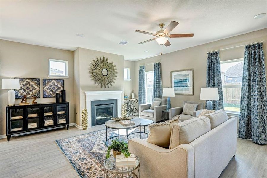 Furnished interior view inside a new home in , Crowley (Image 13).