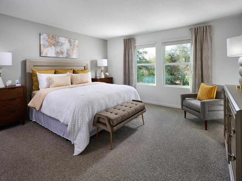 Furnished interior view inside a new home in Meritage Homes at Terra Lago - Classic Series, Indiantown (Image 11).