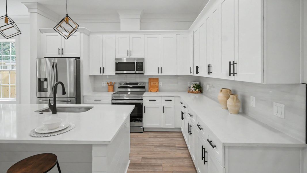 Furnished interior view inside a new home in , North Charleston (Image 32).