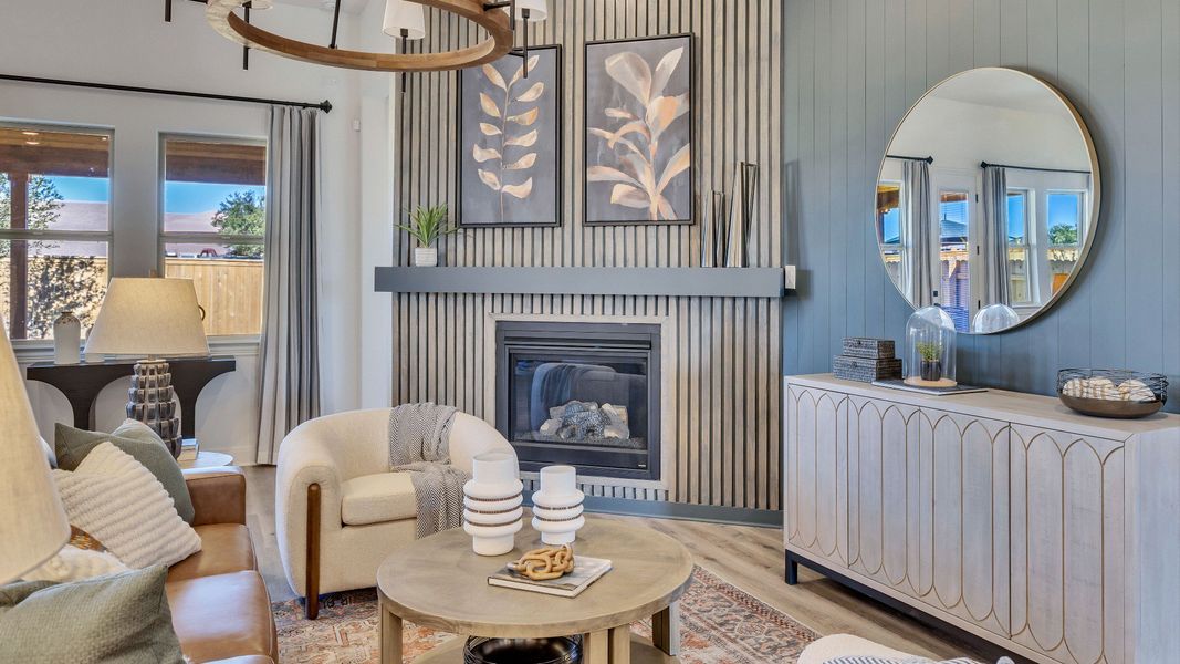 Representative furnished interior of a home built from the Palm by DRB Homes in Devine Landing, Leander (Image 14). Representative furnished interior of a home built from the Palm by DRB Homes in Devine Landing, Leander (Image 14).