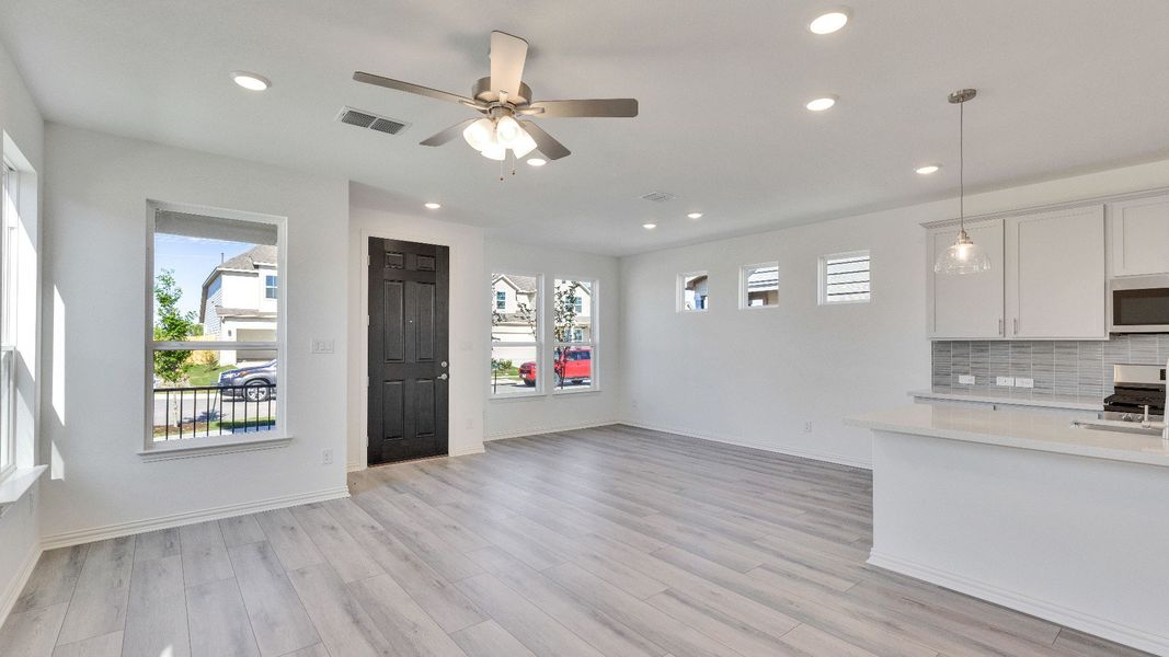 Representative furnished interior of a home built from the Barton by DRB Homes in Spring Creek, Taylor (Image 17). Representative furnished interior of a home built from the Barton by DRB Homes in Spring Creek, Taylor (Image 17).