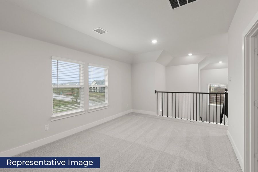 Representative unfurnished interior of a home built from the Ford Select F by First Texas Homes in Parkside, Denton (Image 12).