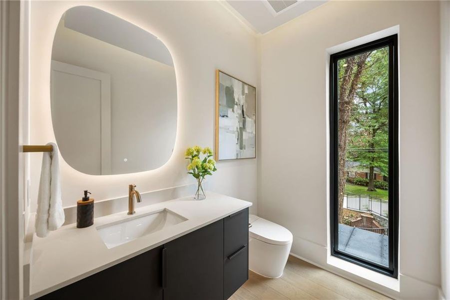 Furnished interior view inside a new home in , Atlanta (Image 36).