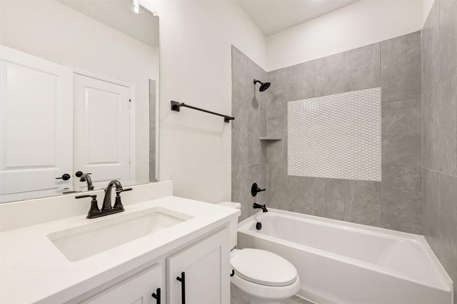 Furnished interior view inside a new home in Parks at Panchasarp Farms 65, Burleson (Image 9). Furnished interior view inside a new home in Parks at Panchasarp Farms 65, Burleson (Image 9).