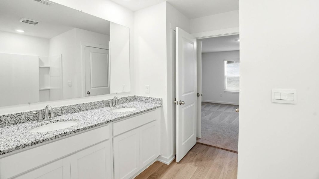 Representative furnished interior of a home built from the Manning by D.R. Horton in Highland View, Seymour (Image 6).