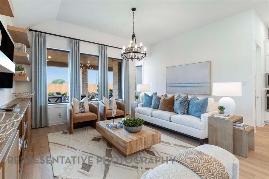 Furnished interior view inside a new home in Treeline, Justin (Image 6).