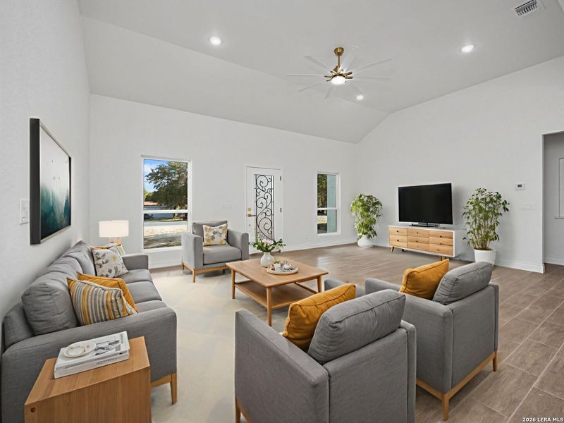 Furnished interior view inside a new home in , Elmendorf (Image 12).
