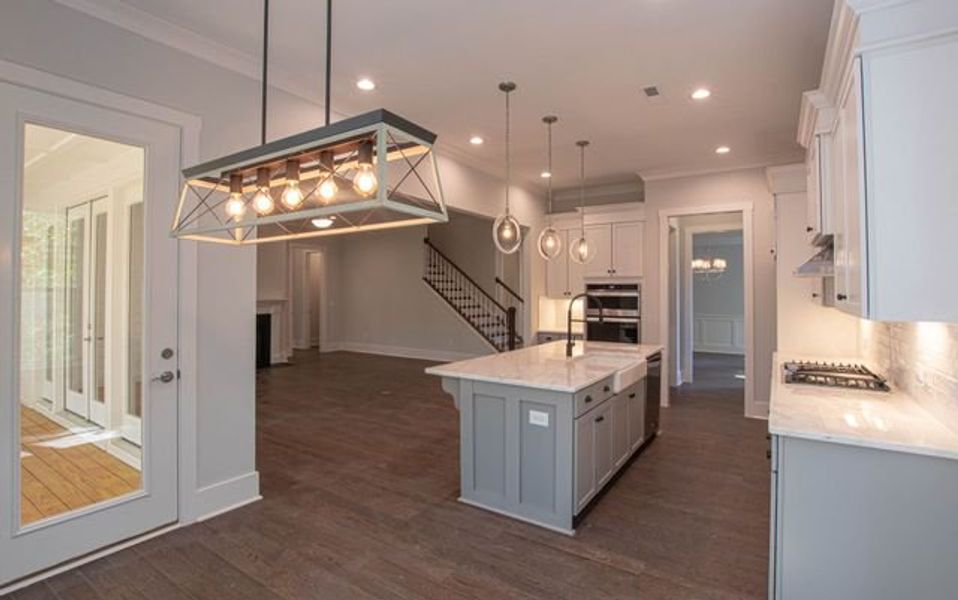 Representative furnished interior of a home built from the Atkinson by True Homes in Edgewater - Harbor Pointe, Lancaster (Image 6).