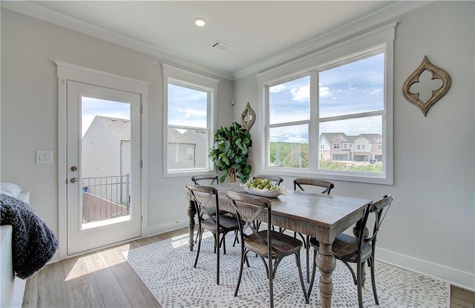 Furnished interior view inside a new home in The Towns at Auburn Station East, Auburn (Image 11).