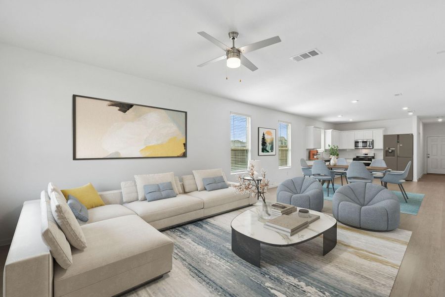 Furnished interior view inside a new home in Mavera, Conroe (Image 10).