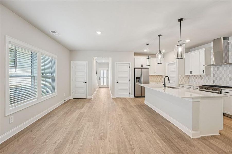 Furnished interior view inside a new home in Hemingway - Reserve Series, Cumming (Image 7). Furnished interior view inside a new home in Hemingway - Reserve Series, Cumming (Image 7).
