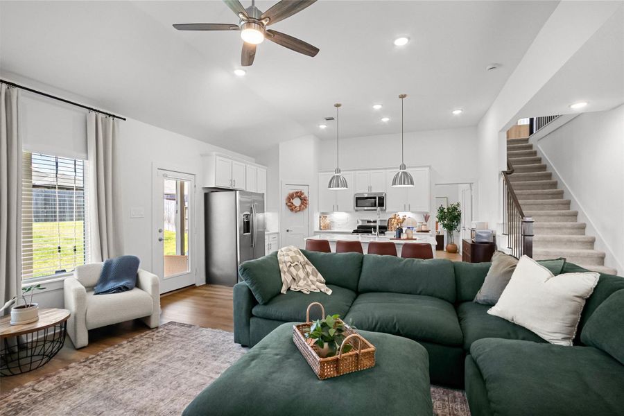 Furnished interior view inside a new home in Lone Star Landing, Montgomery (Image 19).