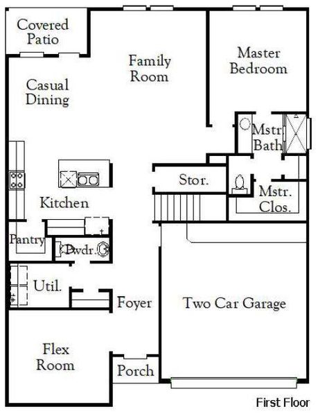 1st Floorplan - Representative Photo