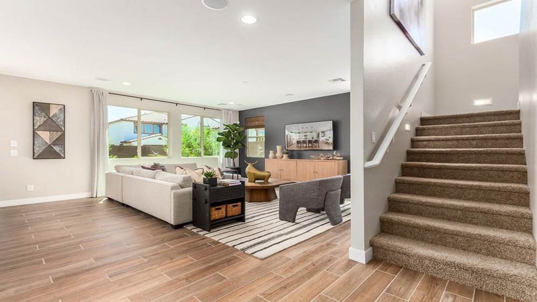 Representative furnished interior of a home built from the 40R3 by Taylor Morrison in Los Cielos at Rancho Mercado, Surprise (Image 4).