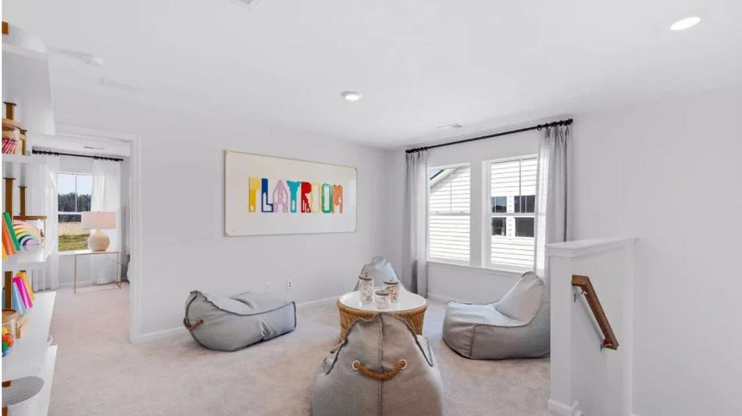 Furnished interior view inside a new home in Limehouse Farms, Summerville (Image 9). Furnished interior view inside a new home in Limehouse Farms, Summerville (Image 9).