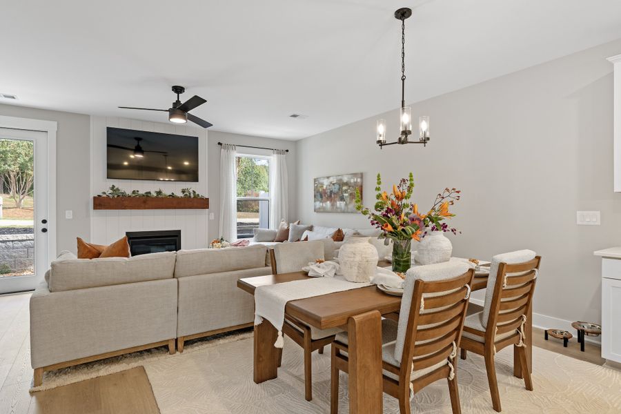 Representative furnished interior of a home built from the Tillman by Hunter Quinn Homes in Landing at Clemson Marina, Seneca (Image 7).