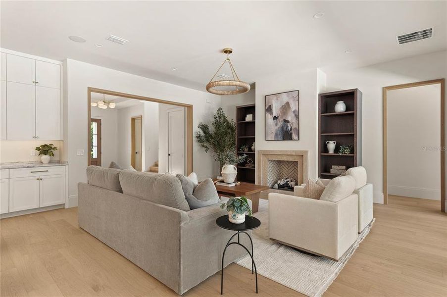 Furnished interior view inside a new home in , Orlando (Image 41).