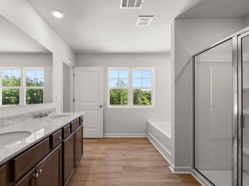 Furnished interior view inside a new home in Falcon Landing Townhomes, Gainesville (Image 10).