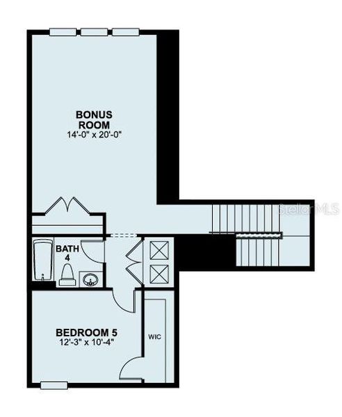 2D floor plan layout of this home in Emerson Pointe, Apopka, FL (Image 3).