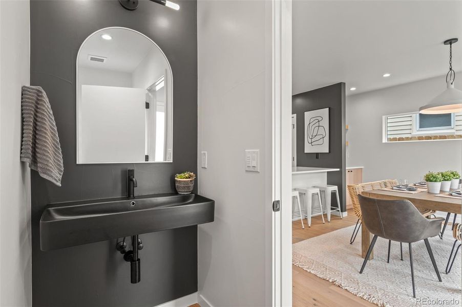 1st floor powder room