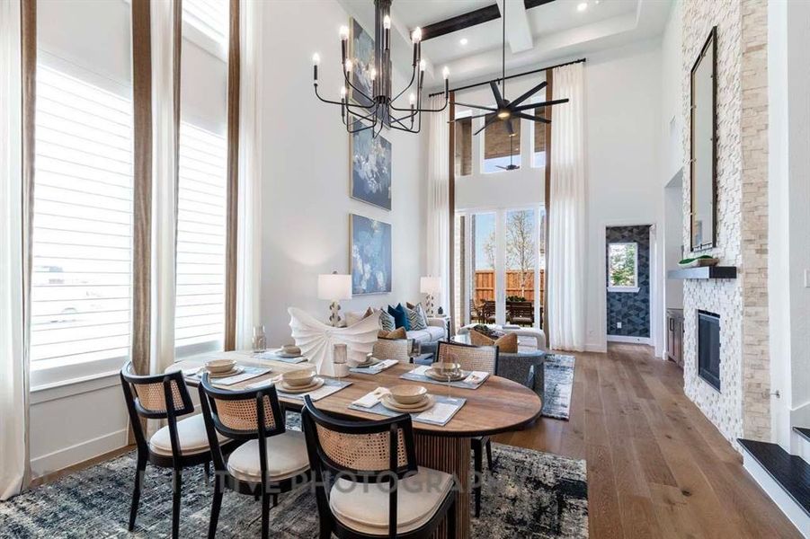 Furnished interior view inside a new home in Star Trail, Prosper (Image 36).