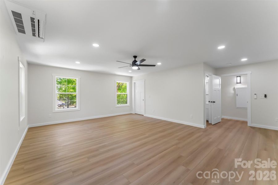 Finished room over garage