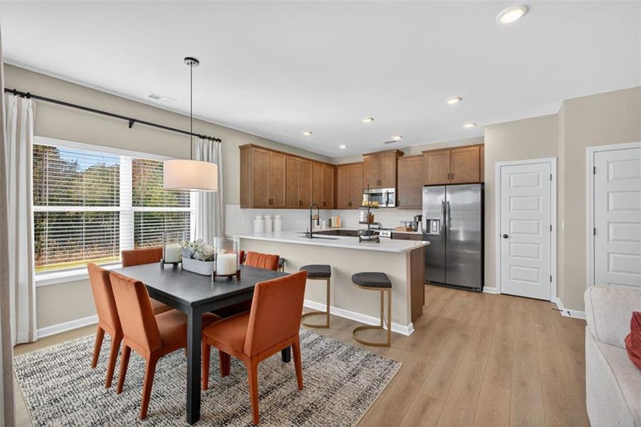 Furnished interior view inside a new home in The Andros, Dalton (Image 14).