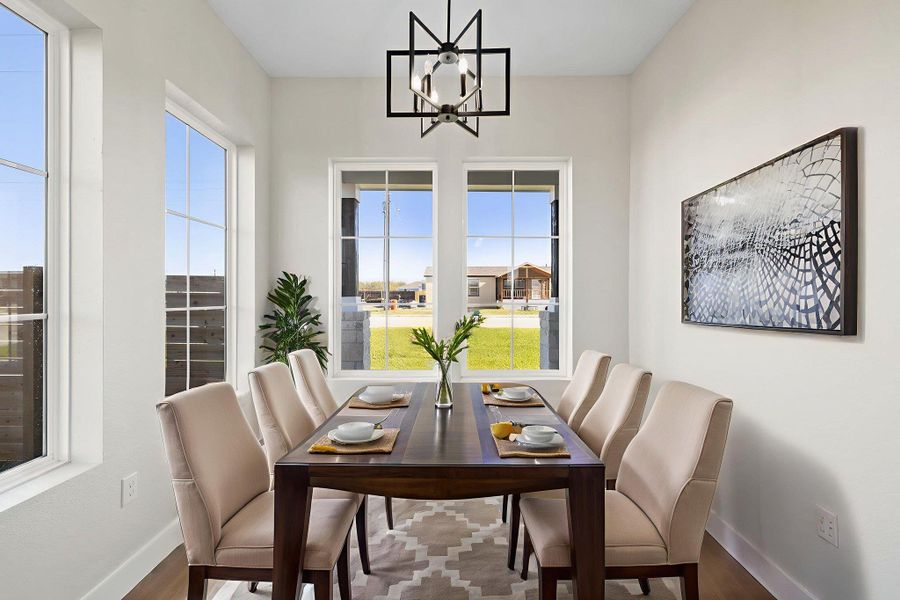 Virtually Staged Dining Area