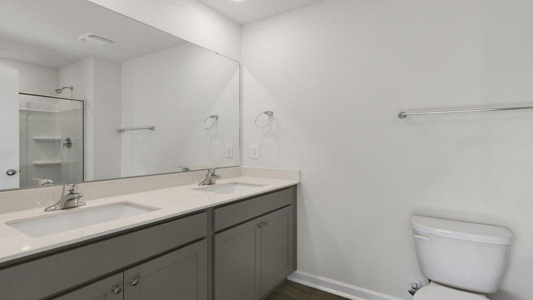 Furnished interior view inside a new home in Aspen Place, Thomasville (Image 7). Furnished interior view inside a new home in Aspen Place, Thomasville (Image 7).